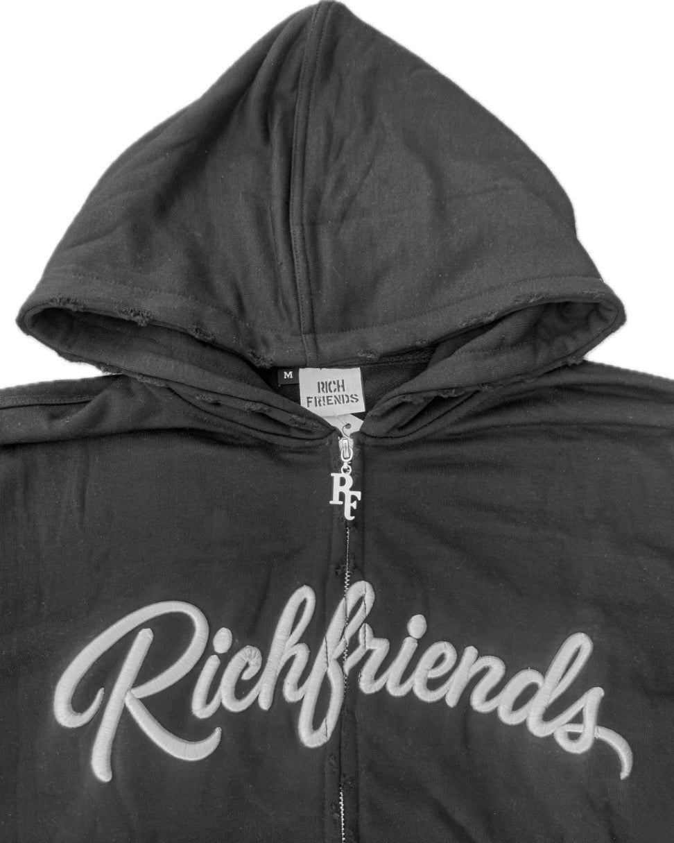 The “Everyday” Black Zip-Up